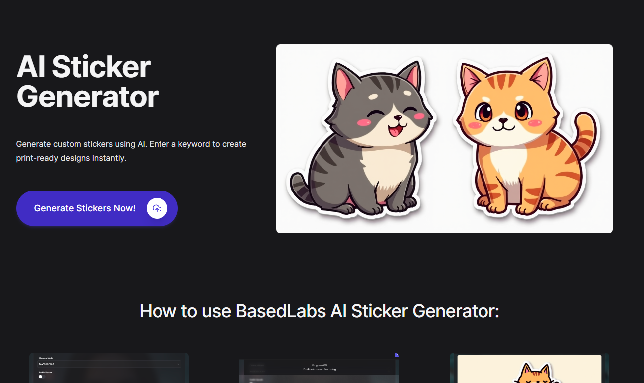 Display image for AI Sticker Generator