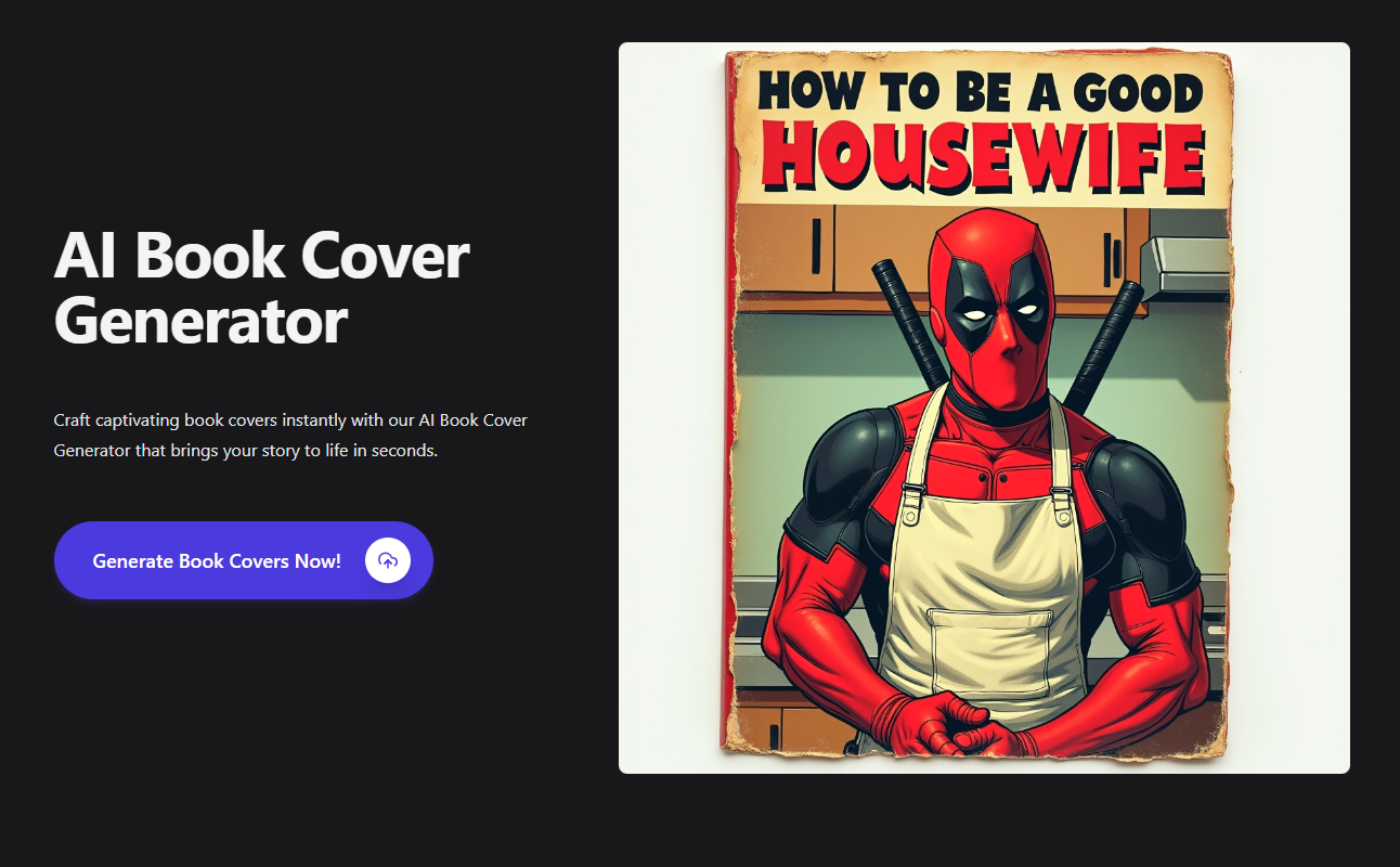 Display image for AI Book Cover Generator