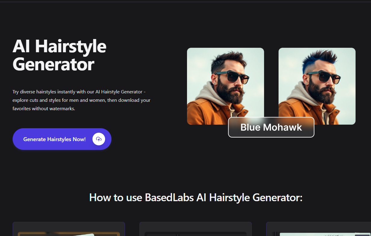 Display image for AI Hairstyle Generator