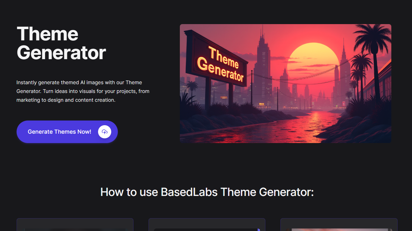 Display image for Theme Generator