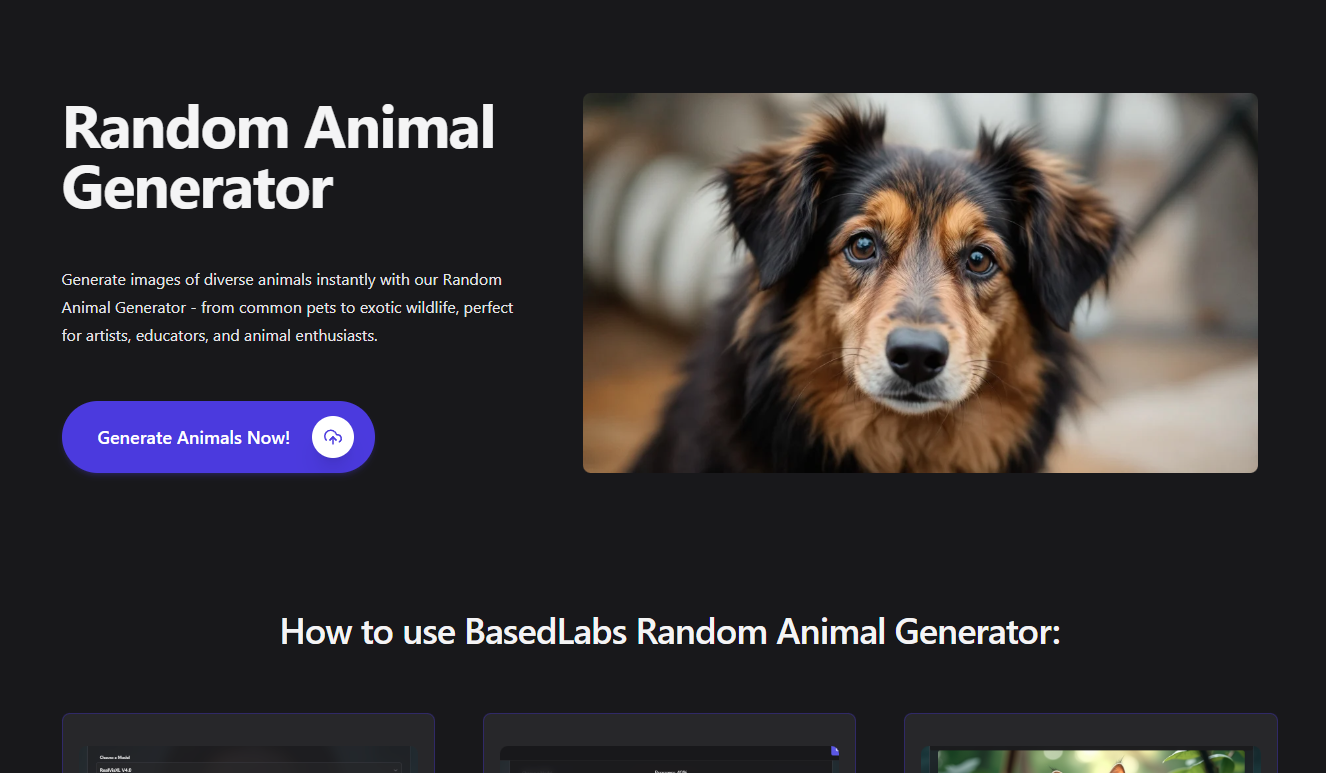 Display image for Random Animal Generator