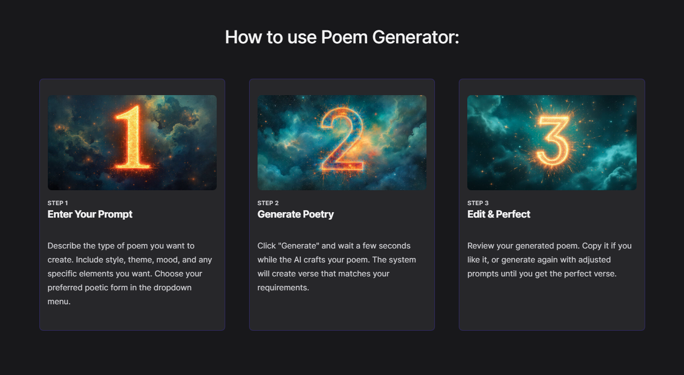 Display image for Poem Generator