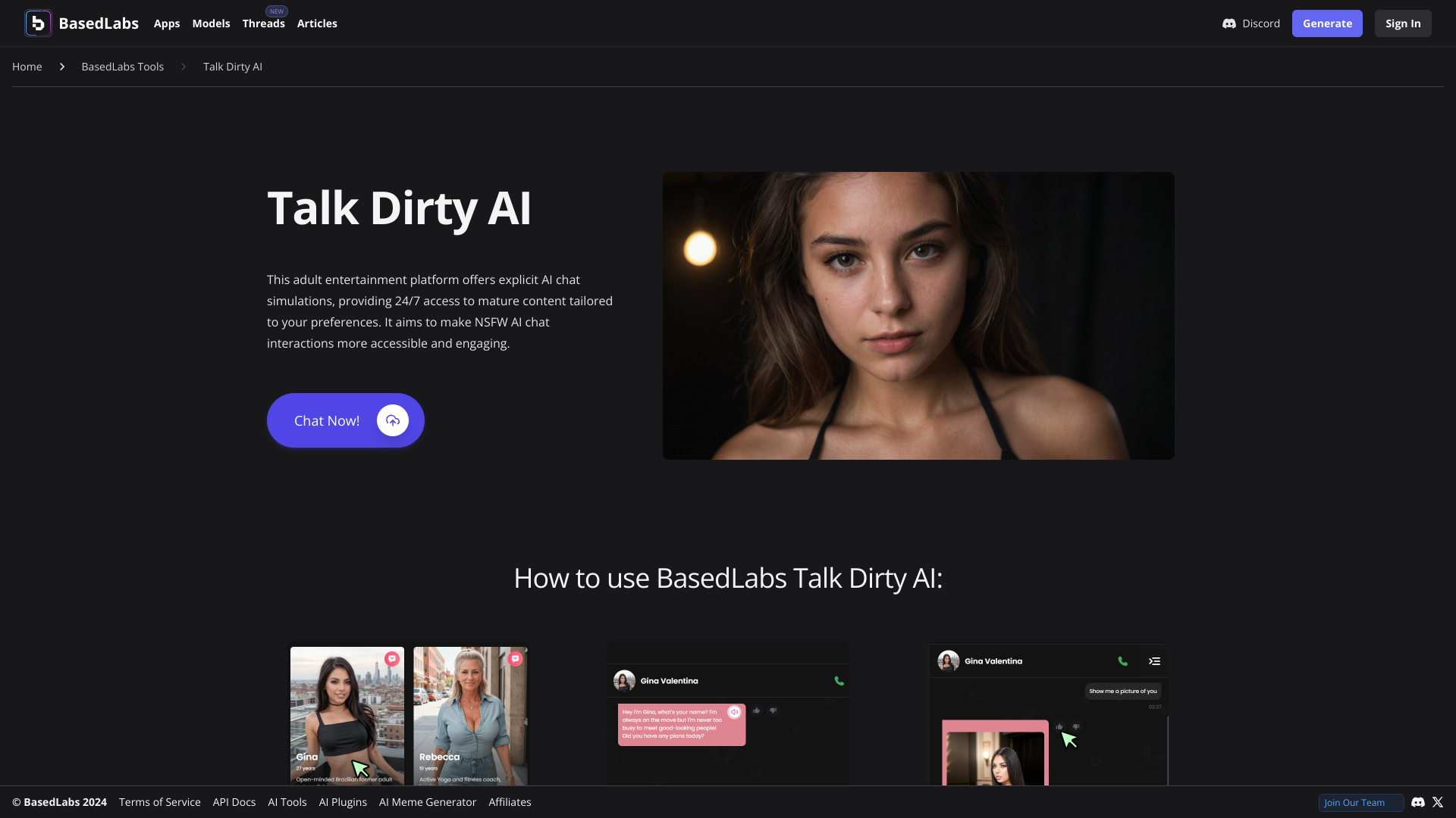 Display image for Talk Dirty AI