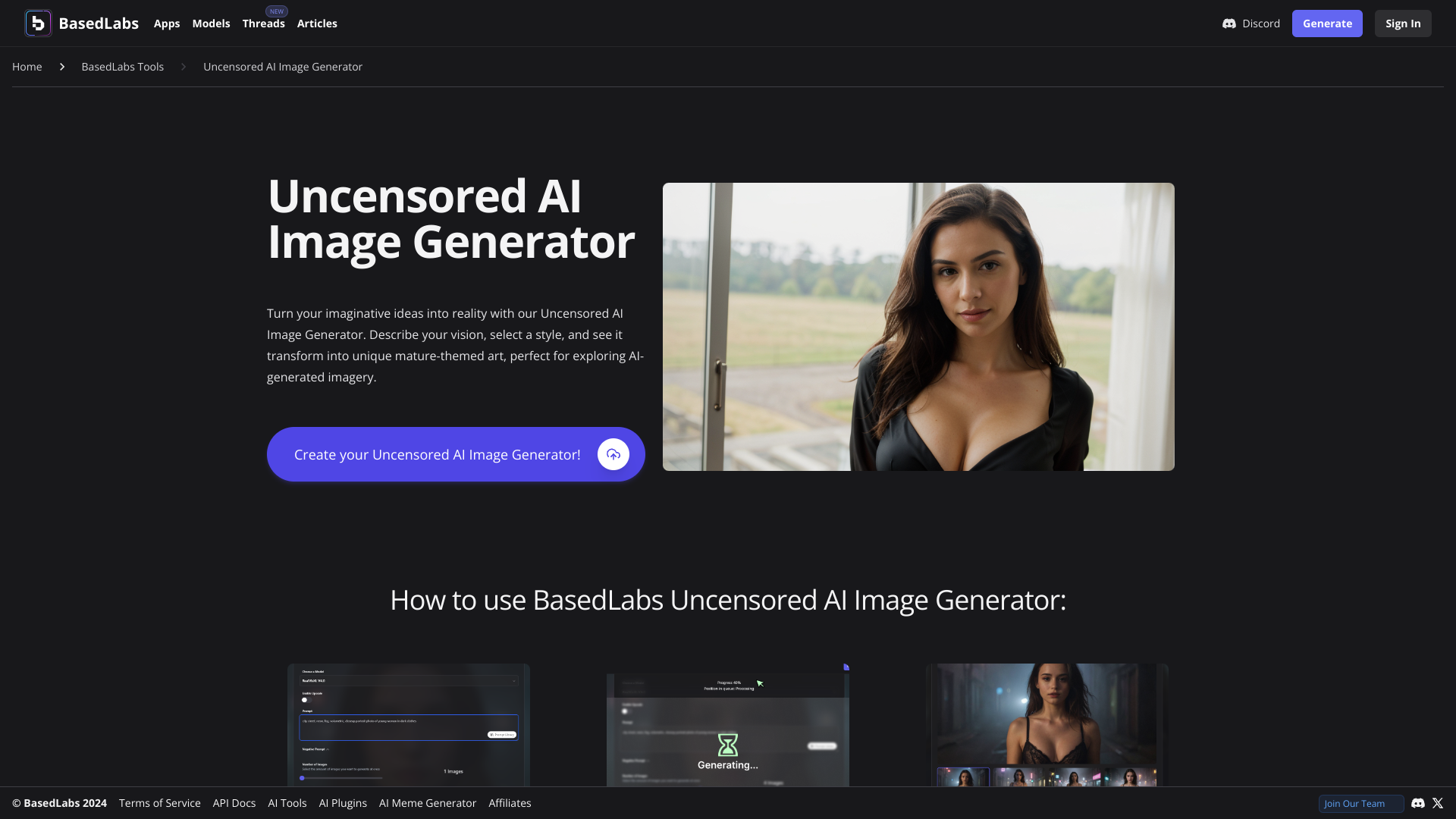 Display image for AI Image Generator Uncensored