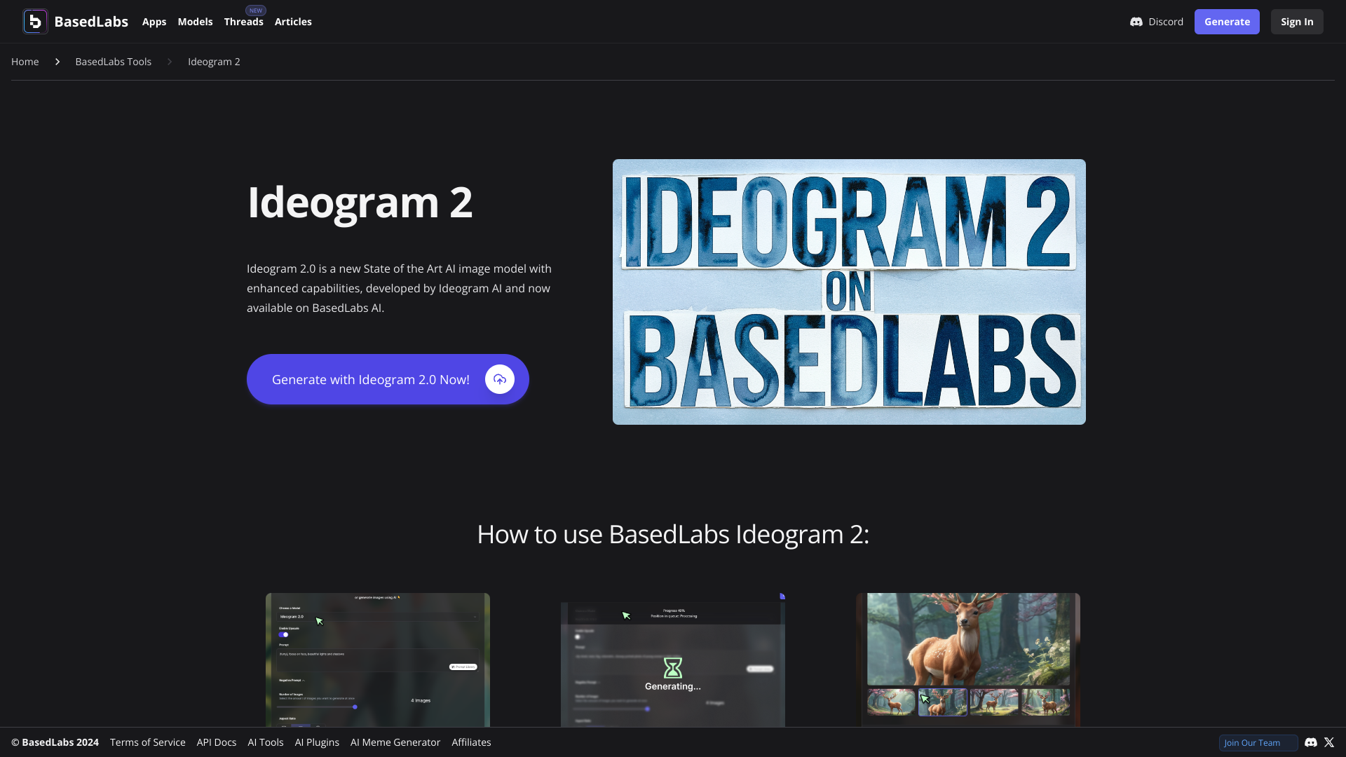 Display image for Ideogram 2.0