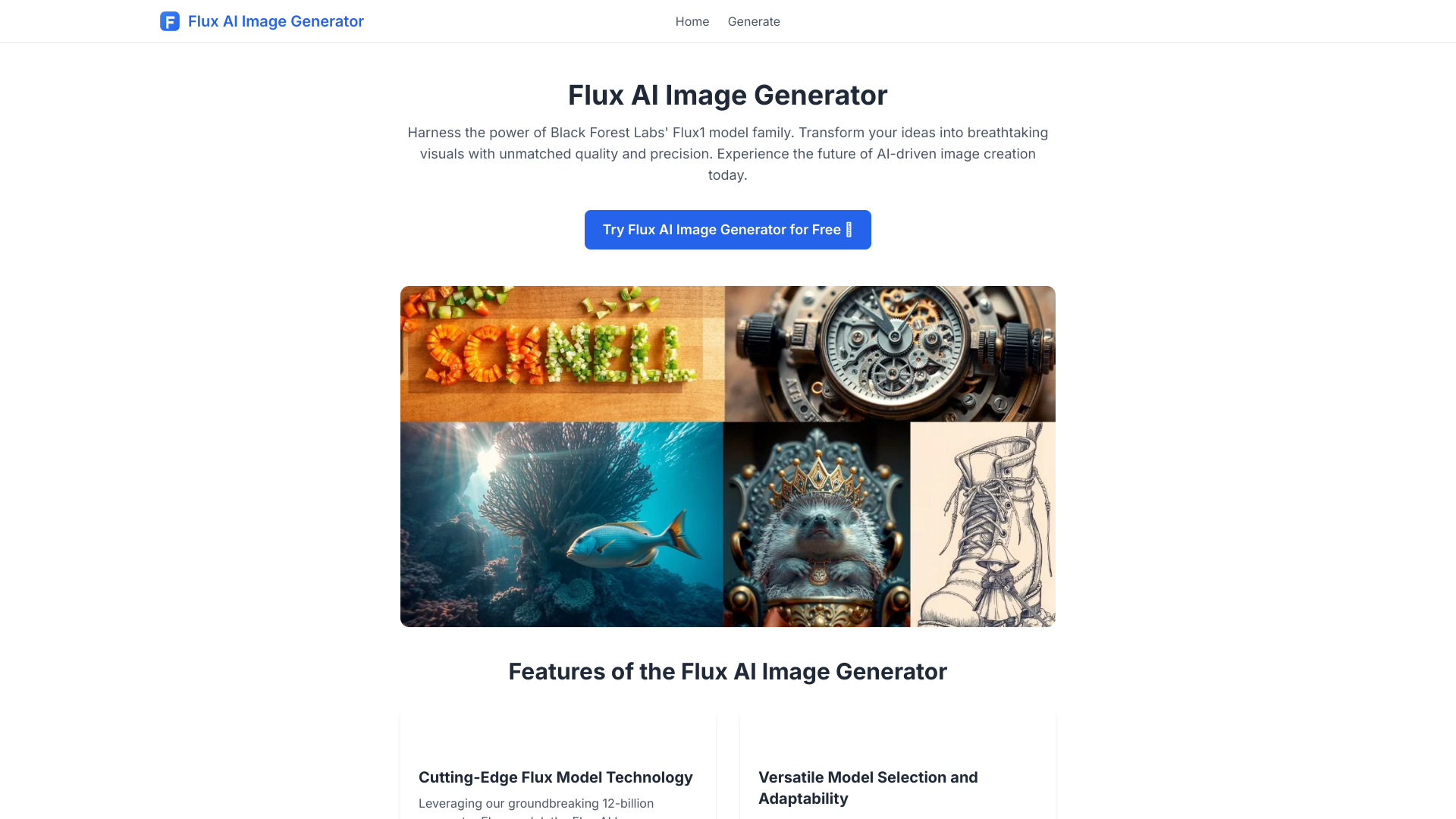 Display image for FluxImage: Flux AI Image Generator