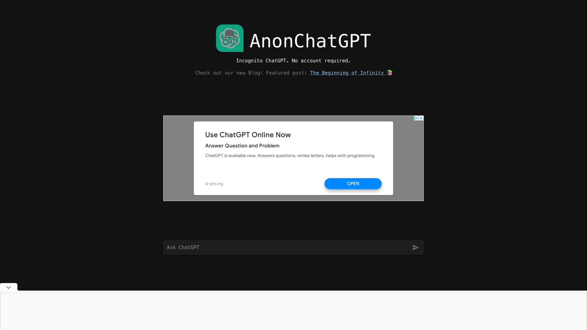 Display image for Anonchatgpt