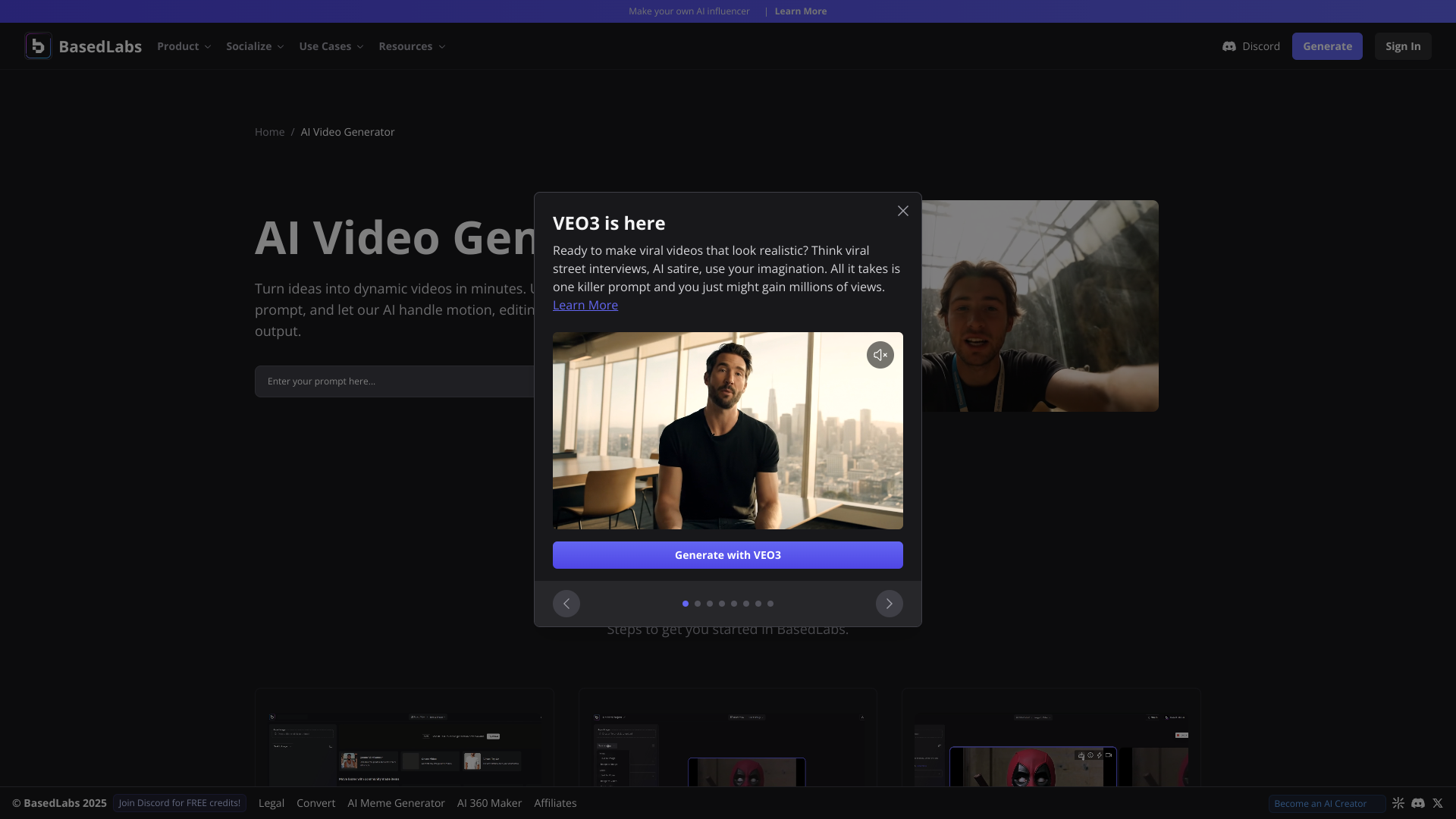 Display image for Video AI Generator