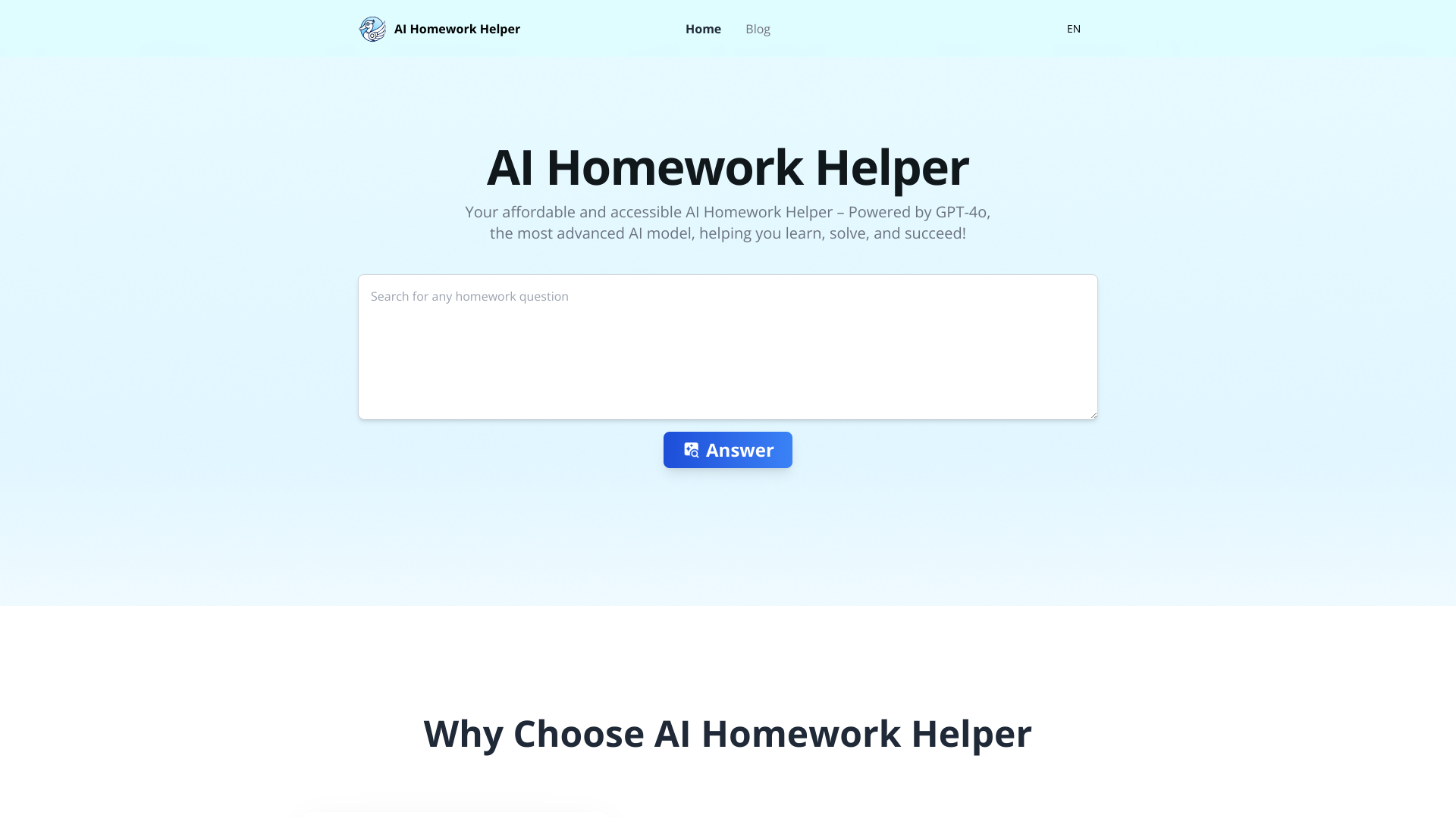 Display image for Best AI Homework Helper